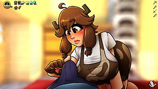 Getting heated in Minecraft with LoveSkySanHentai