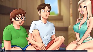 Cartoon fantasy with Naruto and Ivanka Trump in a wild cartoon sex party