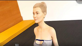 Misskitty2k shows off camel toe in this university-themed animation