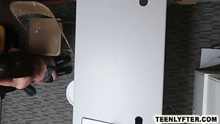 Small Tits teen thief nails Big Cock not to go to prison