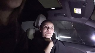 Two Lesbians Have Sex in the Car