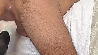 Femdom Handjob,prostate Massage and Strap-on. Medical Goves Fetish