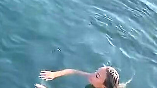 Monika Fox Morning Swimming Naked in the Bay