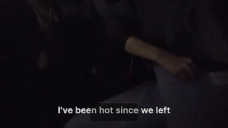 Two Lesbians Have Sex in the Car