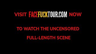 Real 18 Year Old Latina Sloppy Drooling Deep Throat On Massive Cock