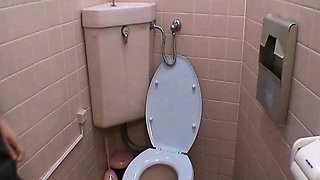 Hidden Camera Toilet Room Masturbation