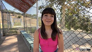 Hot shy young beauty succumbs to her desires and has a wild sex with a stranger