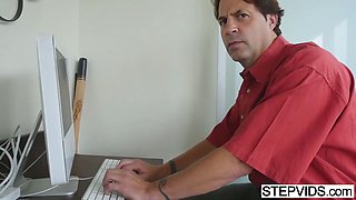 Stepsis Elena Koshka seducing her step-brother