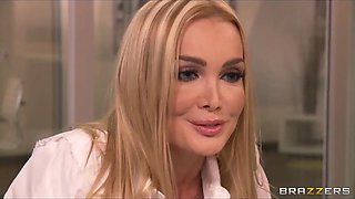Company exec dreams about fucking his busty blond secretary Devon