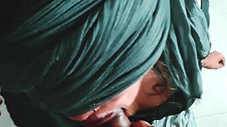 Indian Girlfriend Makes Blowjob While Smoking POV