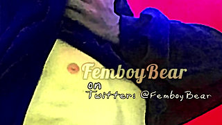 POV getting my femboy ass stretched by a furry dildo