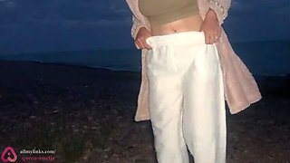 Amateur Russian Amelia Queen Public Pissing & Outdoor Pee Compilation in Nature Park
