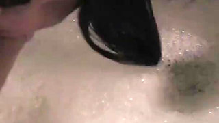Big Ass Ebony Babe Is Toying Her Wet Cunt in The Bathroom