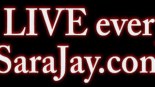 Sara Jay Black Bikini Tease