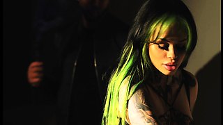 Naked hot amateur doll banged hardcore in the sex bus