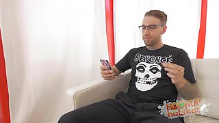 Rough Stud Makes Lil Whore Stevie Foxx Gag So Fckng Much! - Full