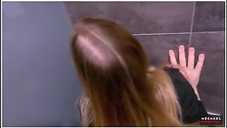 Milfetta - Unlucky Shoplifter Fucked In Mall Toilet - Real Public - Risky Sex - Pov