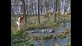 Busty Horny MILF Have Sex in the Muddy Forest