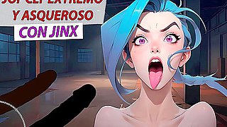 Spanish Joi Cei Extreme And Disgusting With Jinx From League Of Legends - Hentai Anime And Anime Hentai