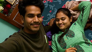 New married indoor Desi indian beautiful  kissing by -Snapchat143