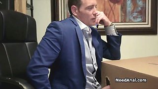 Unboxing and fucking an anal bride to be