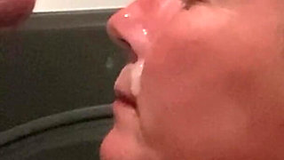 Up Close Drenched in Sperm Submissive Massive Facial