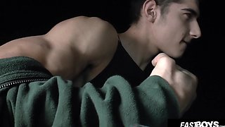 Muscles and cock flexing by steamy boy EastBoys