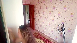 Watching a naked Step mother blow dry her hair - MyNakedStepmother