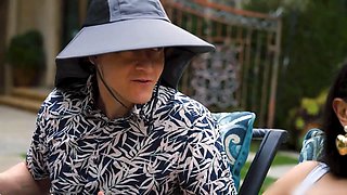 Cuckold hubby sees his cougar wifey fucking the young janitor