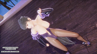 MMD  LE SSERAFIM - Smart Eve Sexy Kpop Dance Star Blade Hentai Uncensored 4K 60FPS