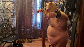 Part !:- Domina Satana does sensual play with Satana's Piggy.