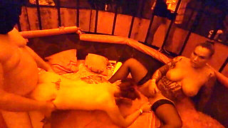 German Pornstar Babe Kira Knight Gets Gangbanged in Swinger Club P1