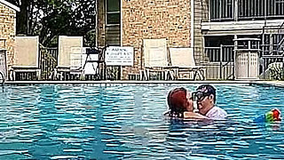 BBW Nurse Vicki Play Time in the Pool with Handsome Harry