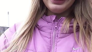 German Scout - Big Natural Saggy Tits Nurse Naomi Love Talk to Pick up Casting Fuck