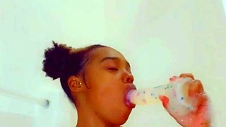 Webcam beauty and her toys have solo sex