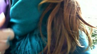 Gorgeous Squirting in a Garden Hot Italian Student Masturbates
