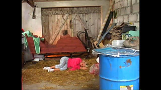 Merciless Cunt Pounding for Screaming Redhead Bound in Ropes