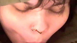 Surprise Facial Cumshot Real Amateur Couple Homemade After Lazy Funny Blowjob on Bed