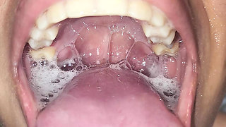 Filling Her Mouth with Piss and Cum