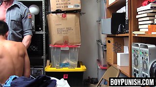 BoyPunish.com - Young thief's blow activity for red-hot cop's freedom