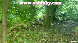 I got caught in the process of fucking this redhead - amateur french exhib poilue JOI soft dom se dildo dans la forêt