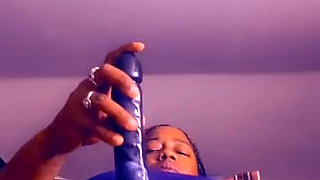 Desirable passion creams her dildo
