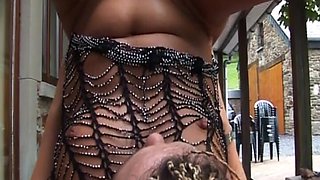 German Lesbian Babe Got Huge Toy in Her Pussy