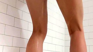 Curly Blonde Teen Records Solo Dildo Masturbation More at