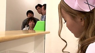 Fabulous Japanese model in Hottest Nurse, Facial JAV scene