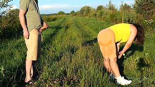 Outdoors. Risky Sex With A Random Nymphomaniac Stranger