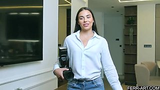 Hot Model Milancheek Cheers Up Photographer Alex Spitter With Spontaneous Cowgirl Sex