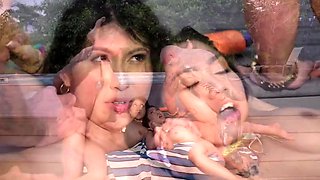 Amateur college group sex session