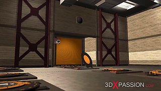 Flattering siren's 3d porn movie