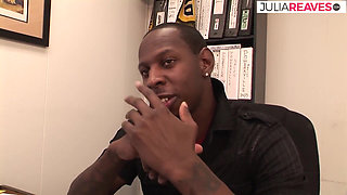 Huge cock in the blonde student